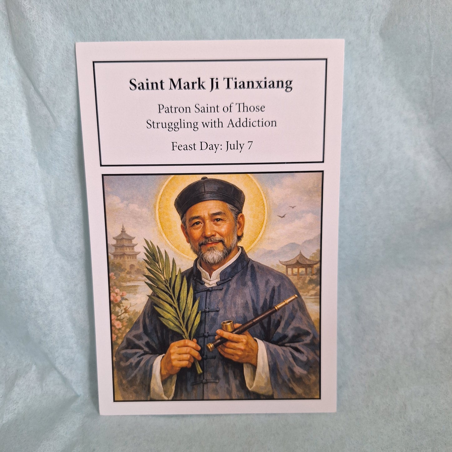 Saint Mark Ji Tianxiang Prayer Card (20 pack of 4x6)