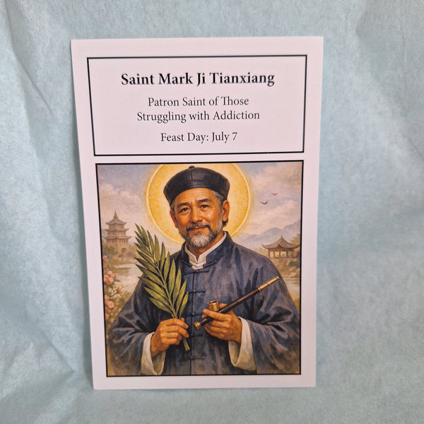 Saint Mark Ji Tianxiang Prayer Card (20 pack of 4x6)